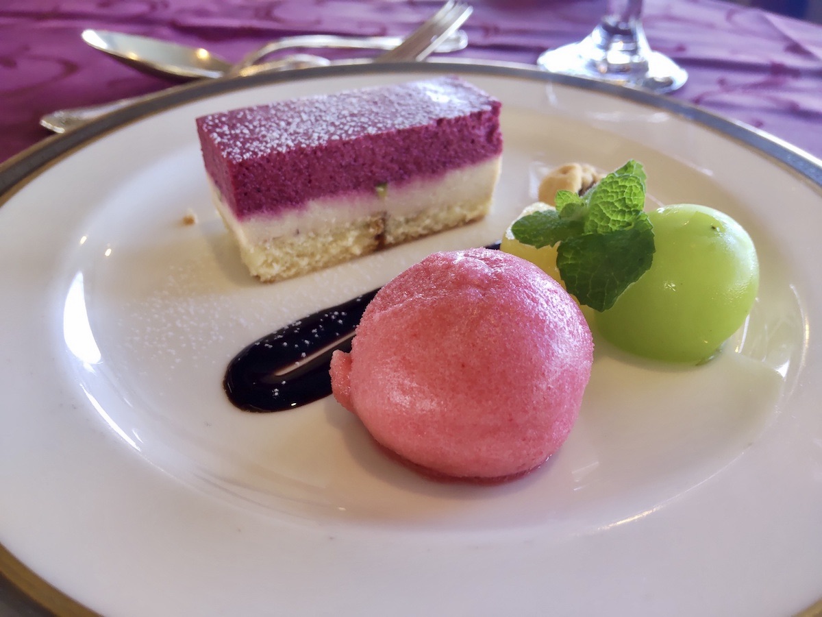 Homemade Dolce of the Day served on Symphony Tokyo Bay Cruise