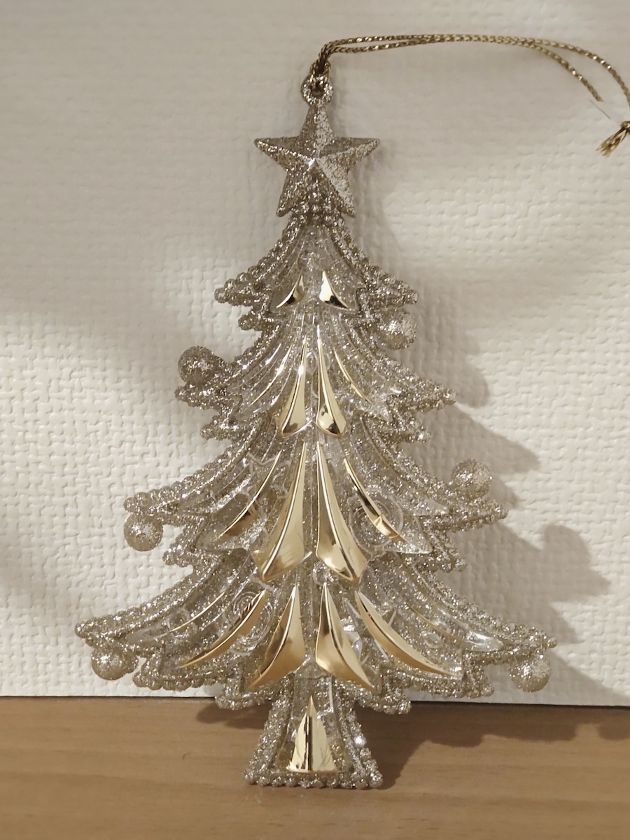 A Christmas ornament gift from a friend