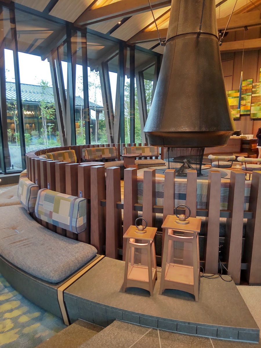 The lobby of Hotel Indigo Karuizawa