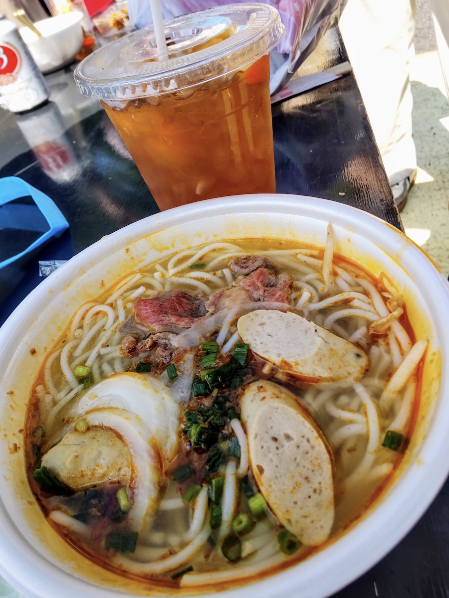 Bún bò Huế noodles at Vietnam Festival