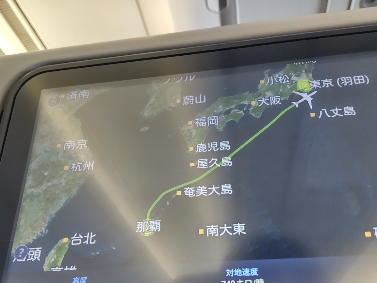 Seatback screen on an airplane